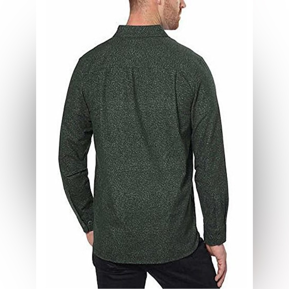 Freedom Foundry Mens Chamois Green Flannel Button Down Shirt size XL - Picture 7 of 12
